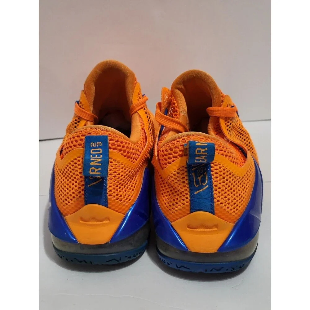 Nike Lebron XII Size Youth 5.5 Cavs Classic' Orange Basketball Shoes Sneakers
